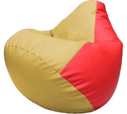 Кресло-мешок Flagman Груша Макси Г2.3-0809 охра/красный