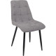 Стул AksHome Caris серый микровелюр CD2302-26/черный