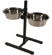Миски на подставке Duvo Plus Twin feeder H-stand + bowls XXL