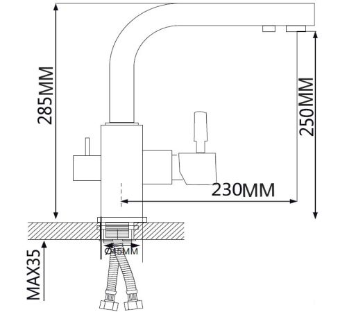 Смеситель Ekko EM4352-7