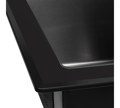 Кухонная мойка ARFEKA ECO AR 500*500 GS BLACK GLASS + BLACK PVD NANO