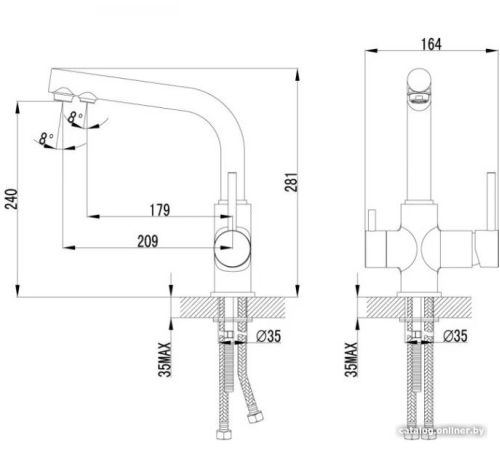 Смеситель Lemark Comfort LM3061PGS