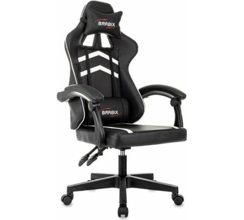 Игровое геймерское кресло Brabix GM-123 533191 черный/белый