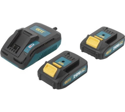 Ударная дрель-шуруповерт FIT 79903 с 2-мя АКБ, кейс