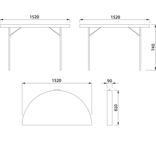 Стол AksHome Table AKS тип 10 белый