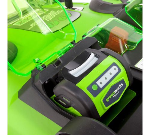 Колёсная газонокосилка Greenworks G40LM49DBK4 с 1-м АКБ 4 Ah