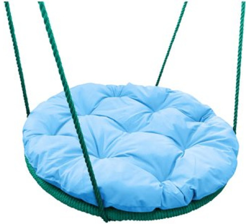 Подвесное кресло M-Group Гнездо в оплетке 1.2м 17069903 голубая подушка