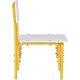 Детский стул Фея Мой малыш 0002742.29 белый/желтый
