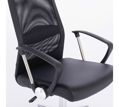 Кресло Brabix Flight R EX-541 экокожа, черный