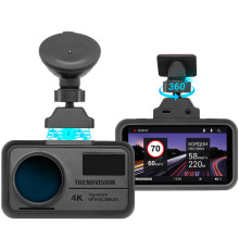Видеорегистратор-GPS информатор 2в1 TrendVision TDR-725 Real 4K