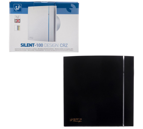 Осевой вентилятор Soler&Palau Silent-100 CZ Matt Black Design - 4C 5210007700