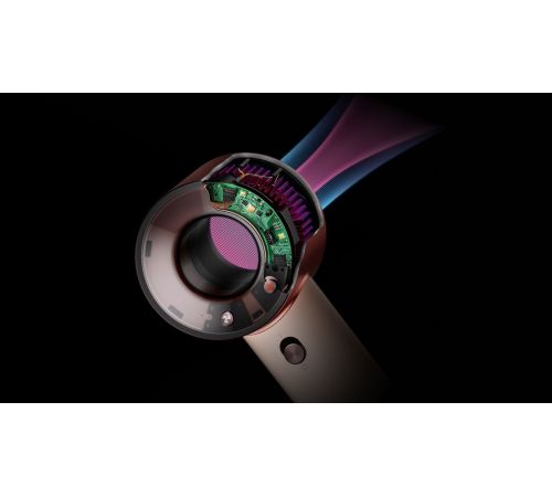 Фен Dyson HD19 Supersonic Travel с переходником на евровилку, керамический розовый
