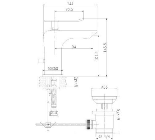 Смеситель Lemark Contest LM5806CW