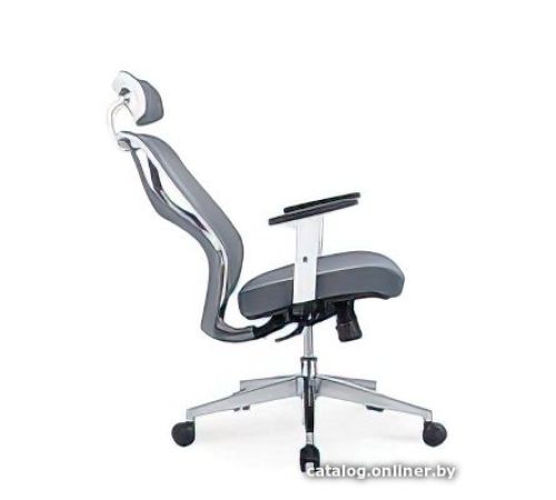 Офисное кресло Norden Имидж Grey YS-0817HD+TW белый пластик/серая сетка