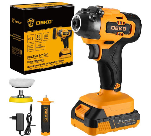 Полировальная машина Deko KDCP20 081-1027 с 1-им АКБ