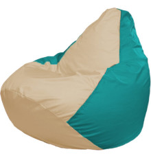 Кресло-мешок Flagman Груша Макси Г2.1-151 бирюзовый/бежевый