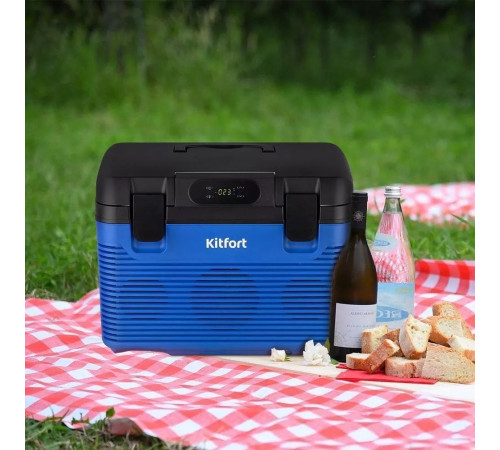 Термоэлектрический автохолодильник Kitfort KT-2430 18л синий