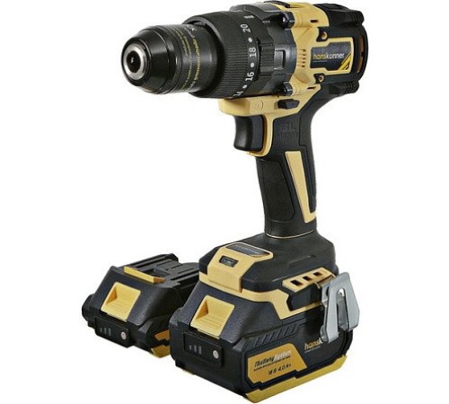 Ударная дрель-шуруповерт Hanskonner HCD18165BLI с 2-мя АКБ, кейс