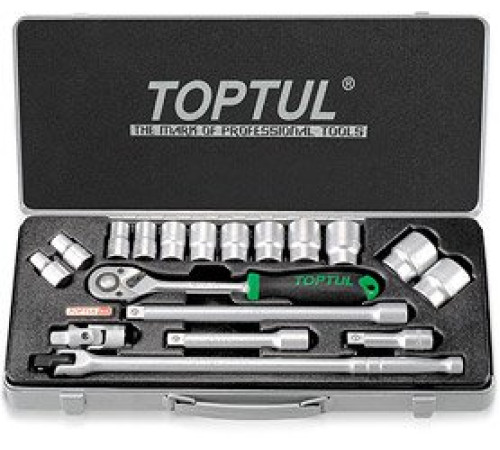 Набор торцевых головок  Toptul GCAD1802 18 предметов