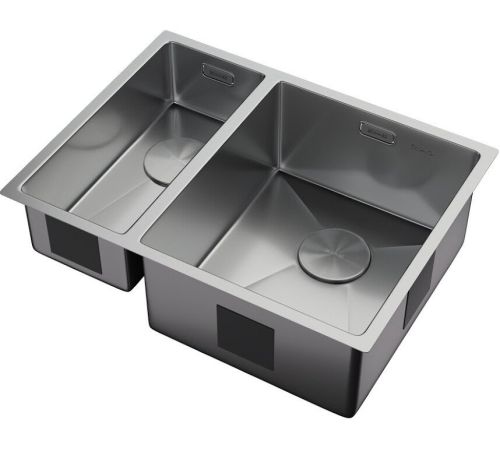 Кухонная мойка ZorG Zerox 58-2 U / IF-L Steel