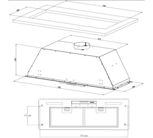 Кухонная вытяжка Korting KHI 9931 RN