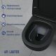 Унитаз подвесной Lauter Sulzdorf + GROHE Solido 38811KF0 черный с микролифтом