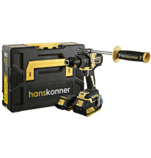 Ударная дрель-шуруповерт Hanskonner HCD18165BLI с 2-мя АКБ, кейс