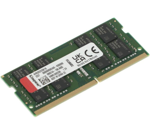Оперативная память Kingston 16GB DDR4 SODIMM PC4-25600 KVR32S22D8/16