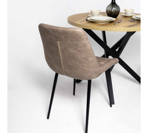 Стул Алвест AV 405 песочная замша Kiprus 03/черный