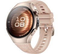 Умные часы Huawei Watch 5 42 мм песочный, с бежевым силиконовым ремешком, международная версия