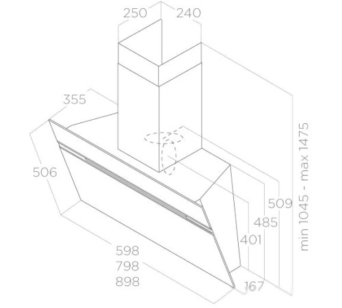 Кухонная вытяжка Elica Stripe IX/A/60/LX PRF0100992C