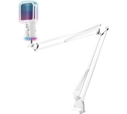 Проводной микрофон Ritmix RDM-278 USB Gaming белый