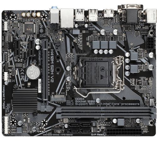 Материнская плата Gigabyte H410M S2H V2 rev. 1.1/1.2/1.3/1.4/1.6
