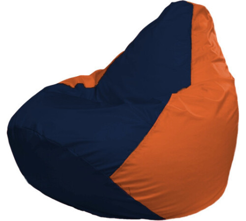 Кресло-мешок Flagman Груша Макси Г2.1-45 оранжевый/синий темный