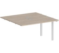 Стол Norden Приставка 120x123.8x75 SG.211.OL.63.WH белый/дуб светлый