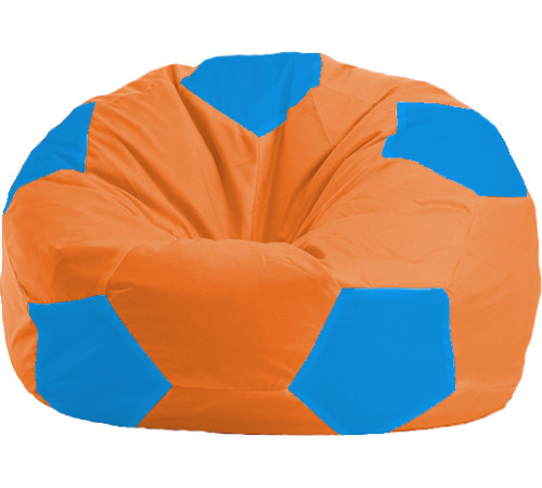 Кресло-мешок Flagman Мяч Стандарт М1.1-220 оранжевый/голубой