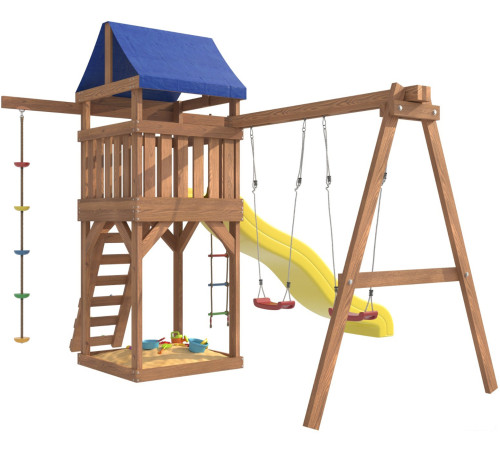 Игровой комплекс National Tree Company С качелями лодочка для улицы и дачи IgroWoods ДП-1