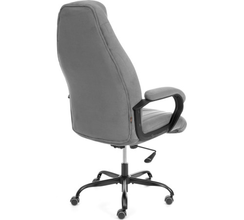 Офисное кресло TetChair Boss metalBL велюр, серый, 29