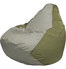 Кресло-мешок Flagman Груша Медиум Г1.1-341 серый/оливковый