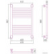 Полотенцесушитель Сунержа Богема+ прямая 600х400 12-0220-6040