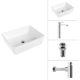 Умывальник Lauter 21674 + Moon 21СK81691C + сифон 21635CH + дон.клапан 21190CH хром