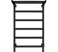 Полотенцесушитель Granula Квадро 50x80 с полкой терморегулятор, черный матовый
