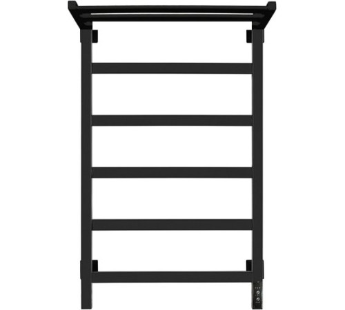 Полотенцесушитель Granula Квадро 50x80 с полкой терморегулятор, черный матовый