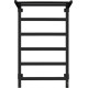 Полотенцесушитель Granula Квадро 50x80 с полкой терморегулятор, черный матовый