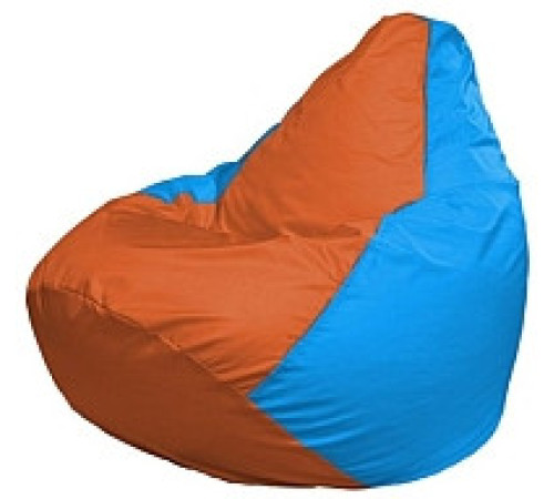 Кресло-мешок Flagman Груша Мини L Г0.1-221 оранжевый/голубой