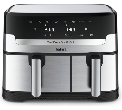 Аэрогриль аэрофритюрница Tefal Dual Easy Fry & Grill EY905D10