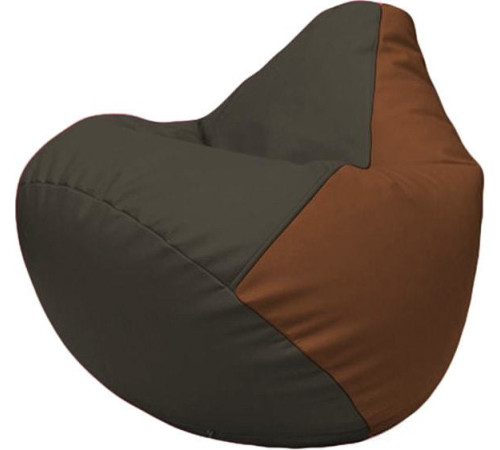 Кресло-мешок Flagman Груша Макси Г2.3-1607 черный/коричневый