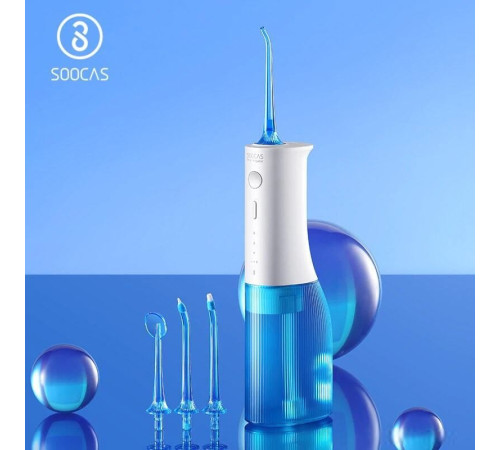 Ирригатор Soocas W3 Pro с футляром, синий