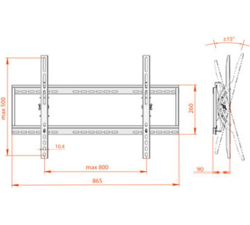 Кронштейн для телевизора Electric Light КБ-01-45