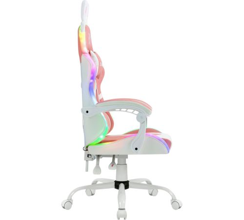Игровое геймерское кресло Defender Ideal белый/розовый